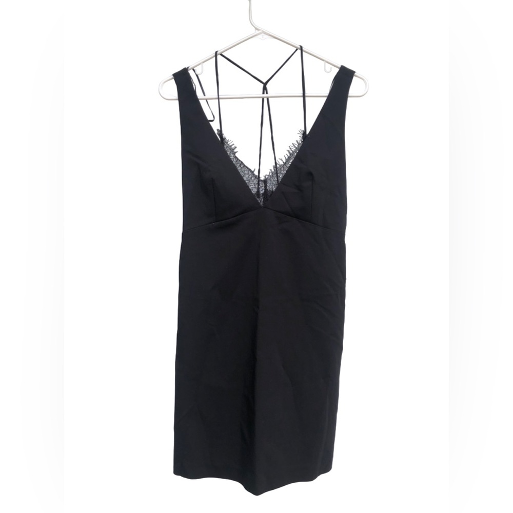 Zara Dress with tags. Black dress with lace. Size Small.